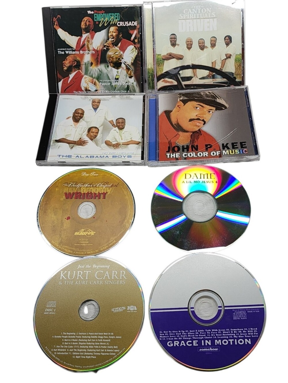 8pc Christian/Gospel CD Set - Kurt Carr, John P. Kee, Alabama Boys, Etc